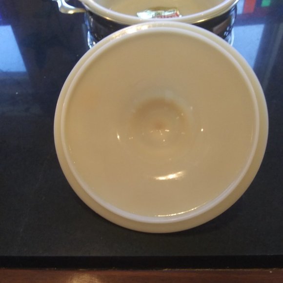 VTG New old stock Ivory Fire king Anchor Hocking made in USA covered dish - Picture 5 of 16